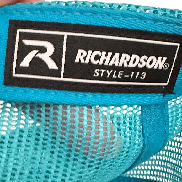 Florida Souvenir Trucker Hat Richardson 113 Snapback Retro Postcard Mesh Cap Blu - Picture 6 of 7